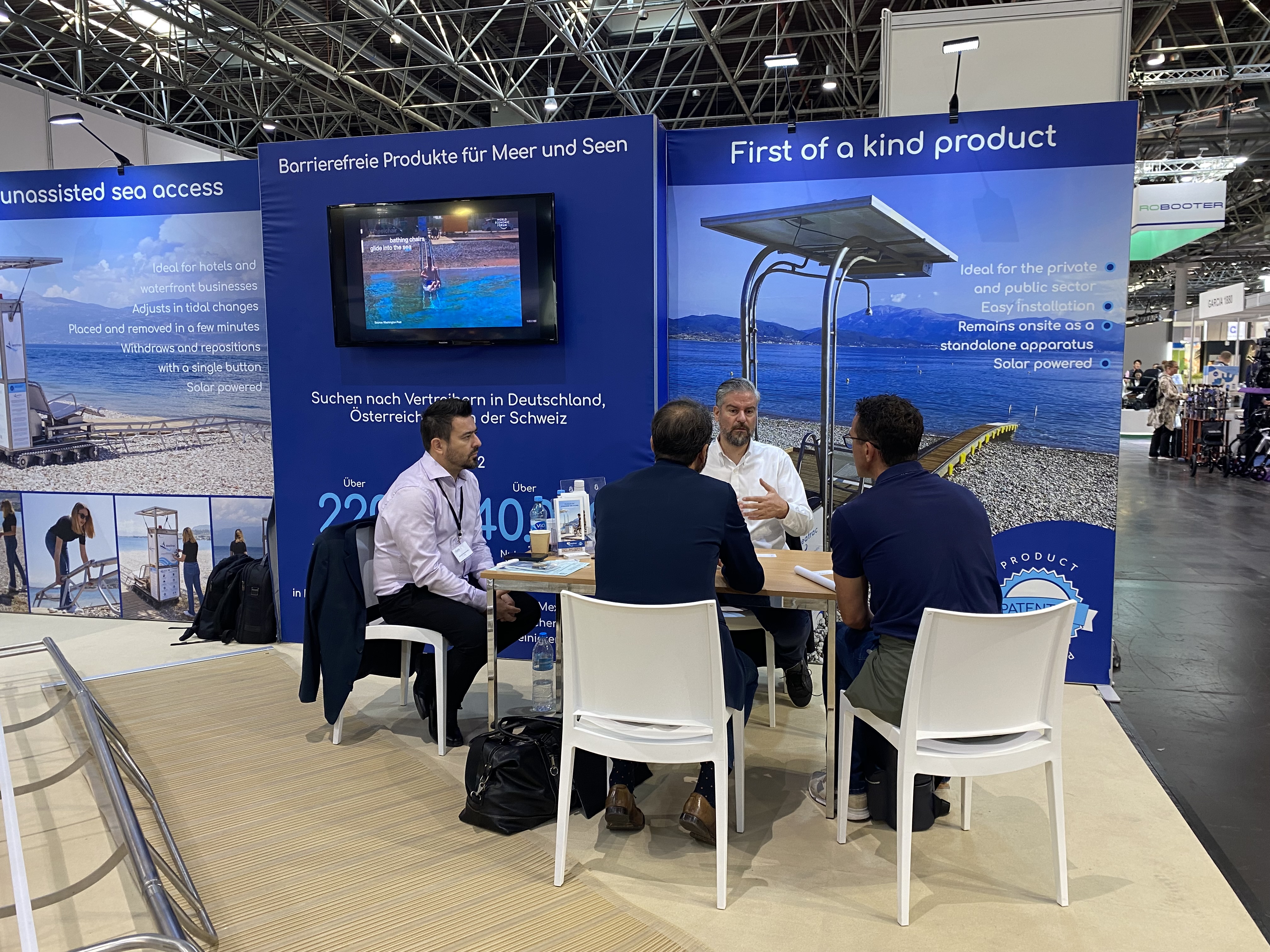 Interesting meetings with potential distributors